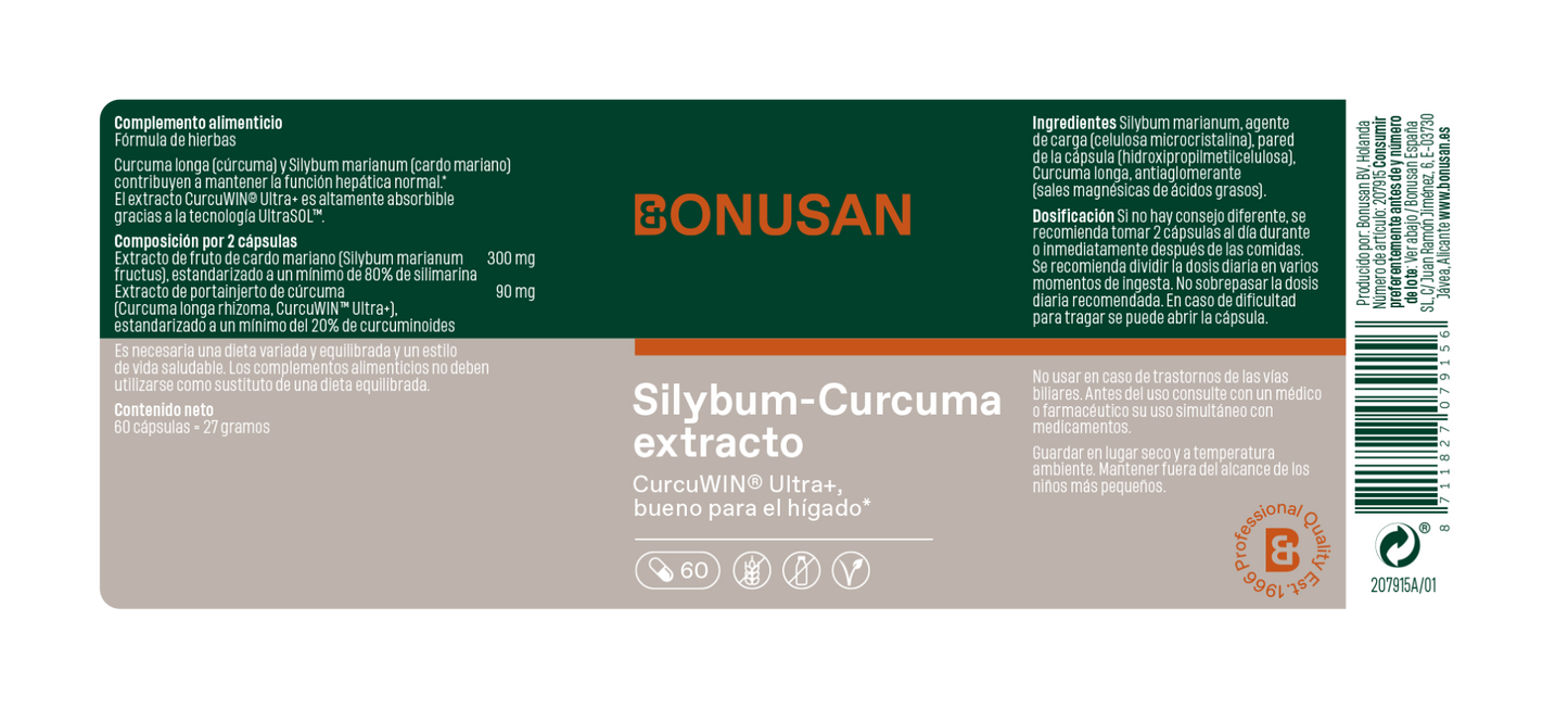 Bonusan Cúrcuma Longa Extracto 60 Cápsulas