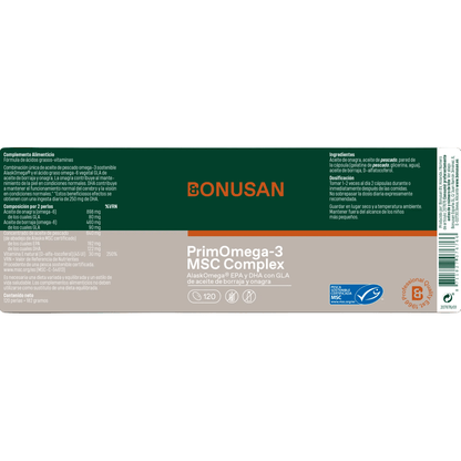 Bonusan PrimOmega 3 MSC Complex 120 perlas