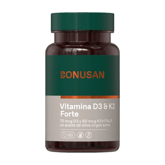 Bonusan Vitamin D3 & K2 Forte Supplement 120 Softgels
