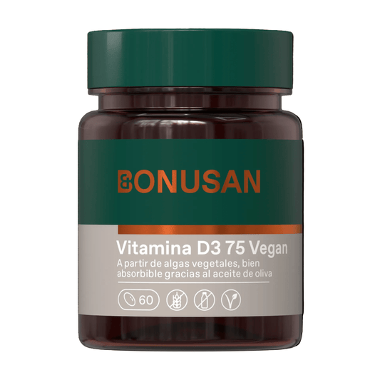 Bonusan Vitamin D3 75 Vegan Supplement – 60 Capsules