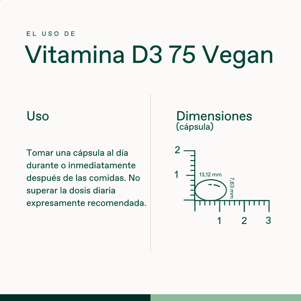 Bonusan Vitamina D3 75 Vegan Suplemento – 60 Cápsulas