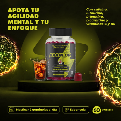 Premium Gummies Performance Brain On 60 gominolas