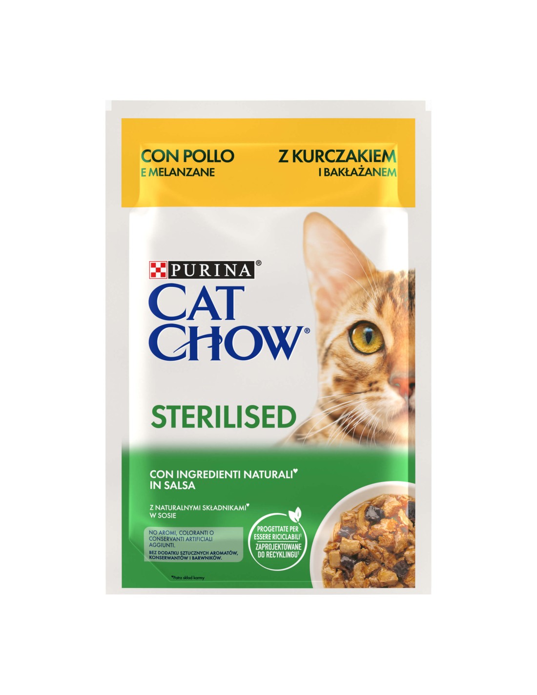 Purina Cat Chow Sterilised Pollo & Berenjena 26x85g