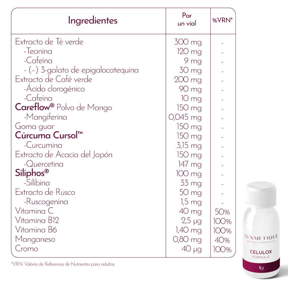 Luxmetique Fórmula Celulox 15 Ampullen