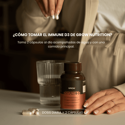 Grow Nutrition Immune D3 60 cápsulas