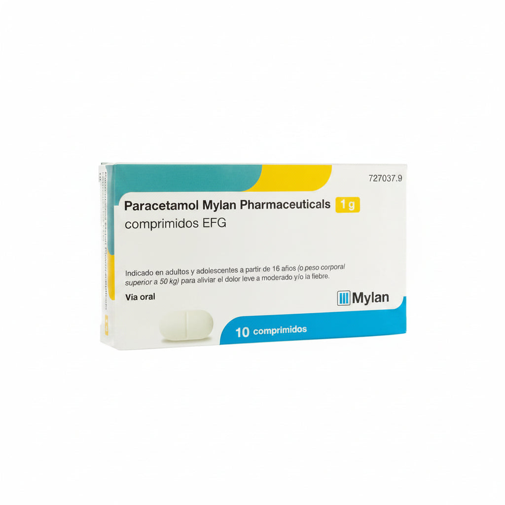 PARACETAMOL Mylan Pharmaceuticals 1g 10 Tablets