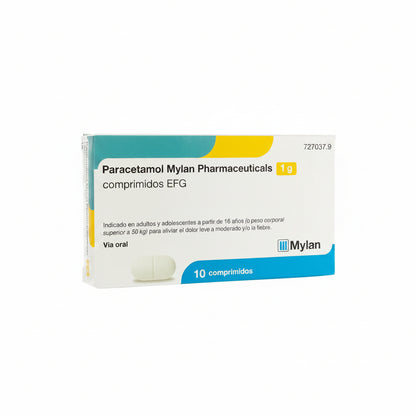 PARACETAMOL Mylan Pharmaceuticals 1g 10 Tablets