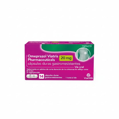 Omeprazol Viatris Pharmaceuticals 20 mg 14 Cápsulas Gastrorresistentes