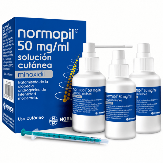 Normopil Soln Cutanea 50 Mg /Ml 90ml x 3 unidades