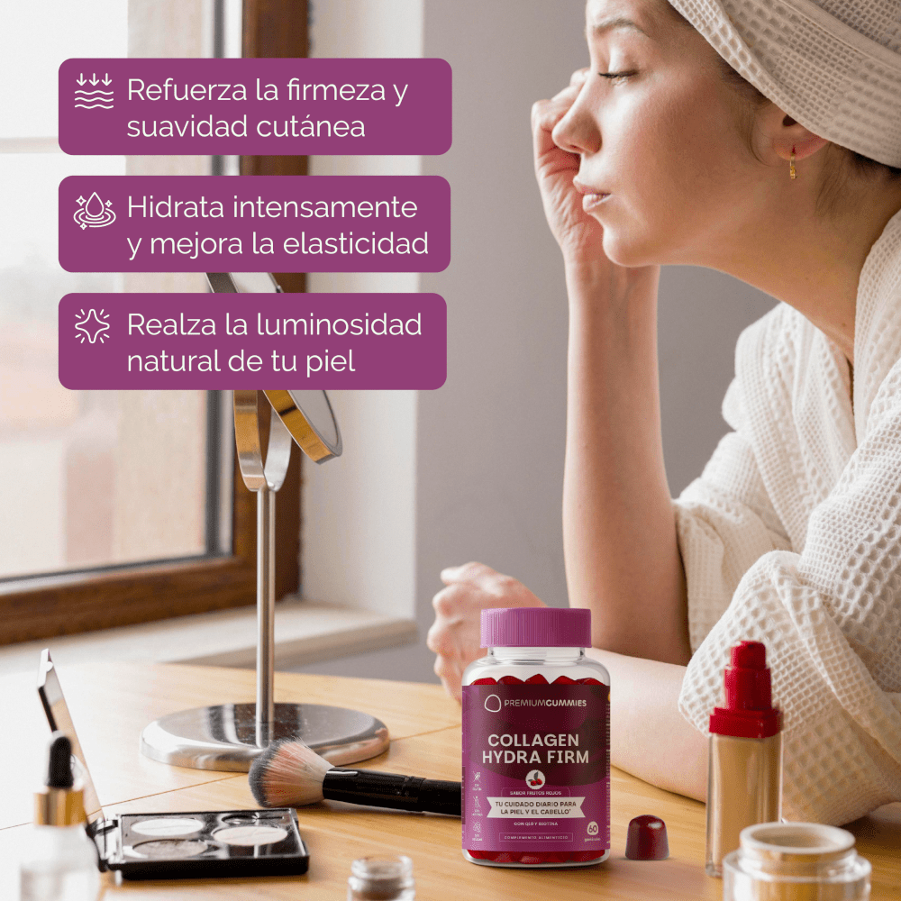 Premium Gummies Collagen Hydra Firm Suplemento Colagénio – 60 Gomas