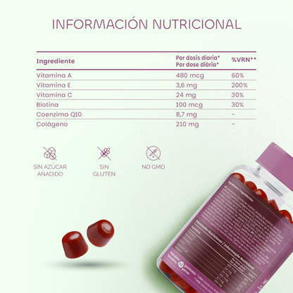 Premium Gummies Collagen Hydra Firm Suplemento Colagénio – 60 Gomas