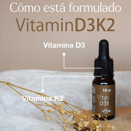 Vitae Vitamin D3 + K2 Drops 10ml