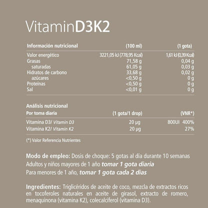 Vitae Vitamin D3 + K2 Drops 10ml