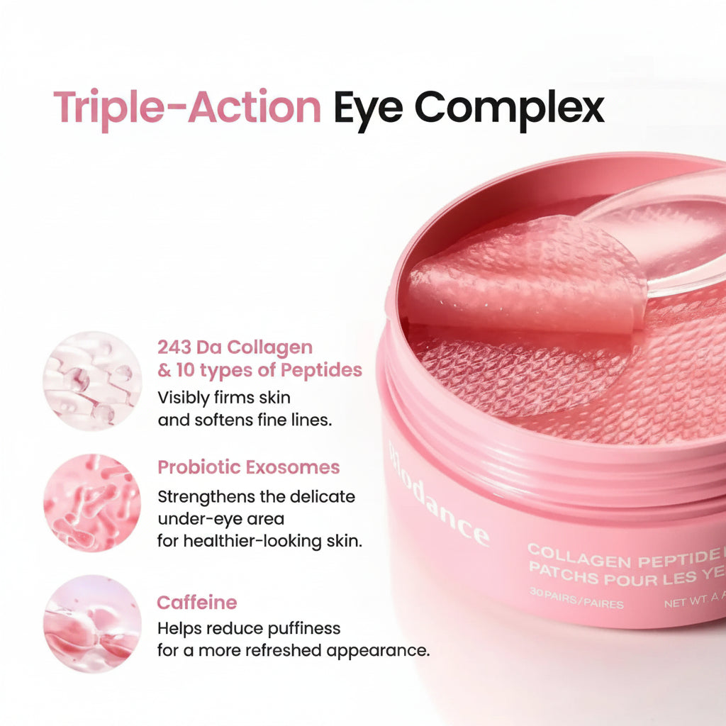 Biodance Collagen Peptide Eye Patches 60 uds · Tratamiento Hidrogel Avanzado Contorno de Ojos
