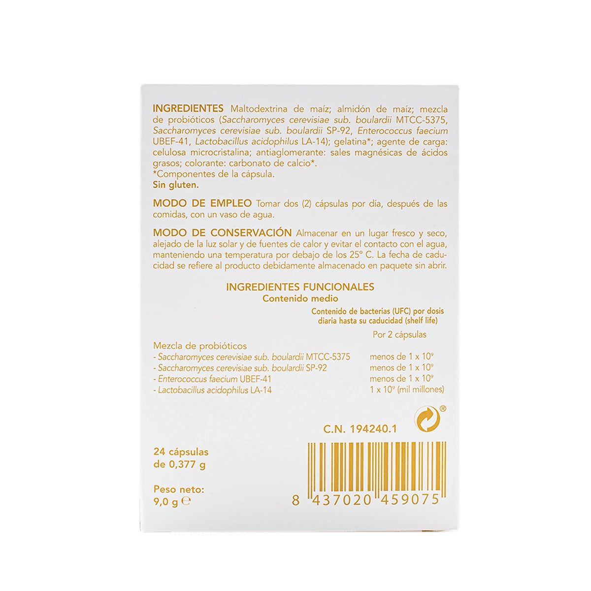 Enterelle Plus 24 cápsulas
