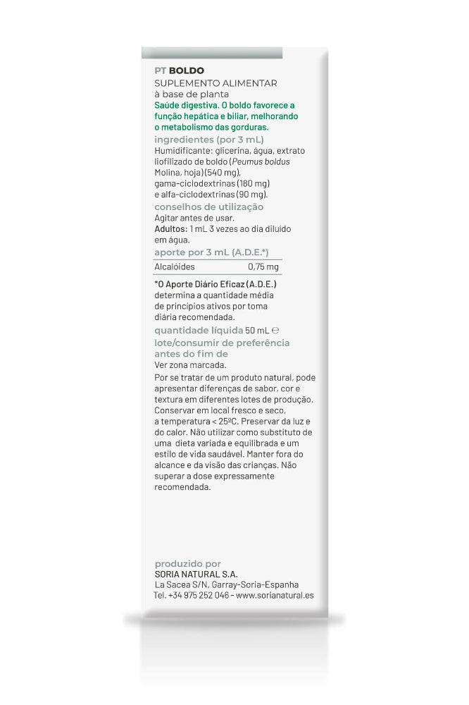 Soria Natural Extracto Boldo S. XXI 50 ml