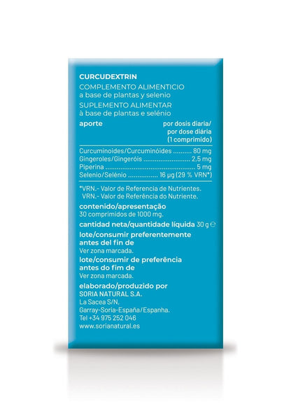 Soria Natural Curcu Dextrin 28 Tablets