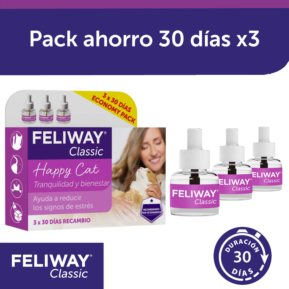 Feliway Classic Recargas Antiestresse 3 recargas