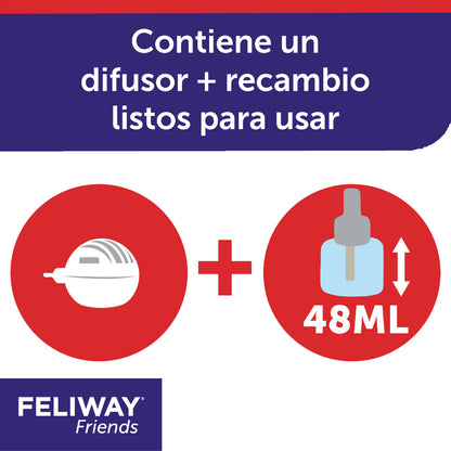 Feliway Friends Difusor + Recarga 48ml