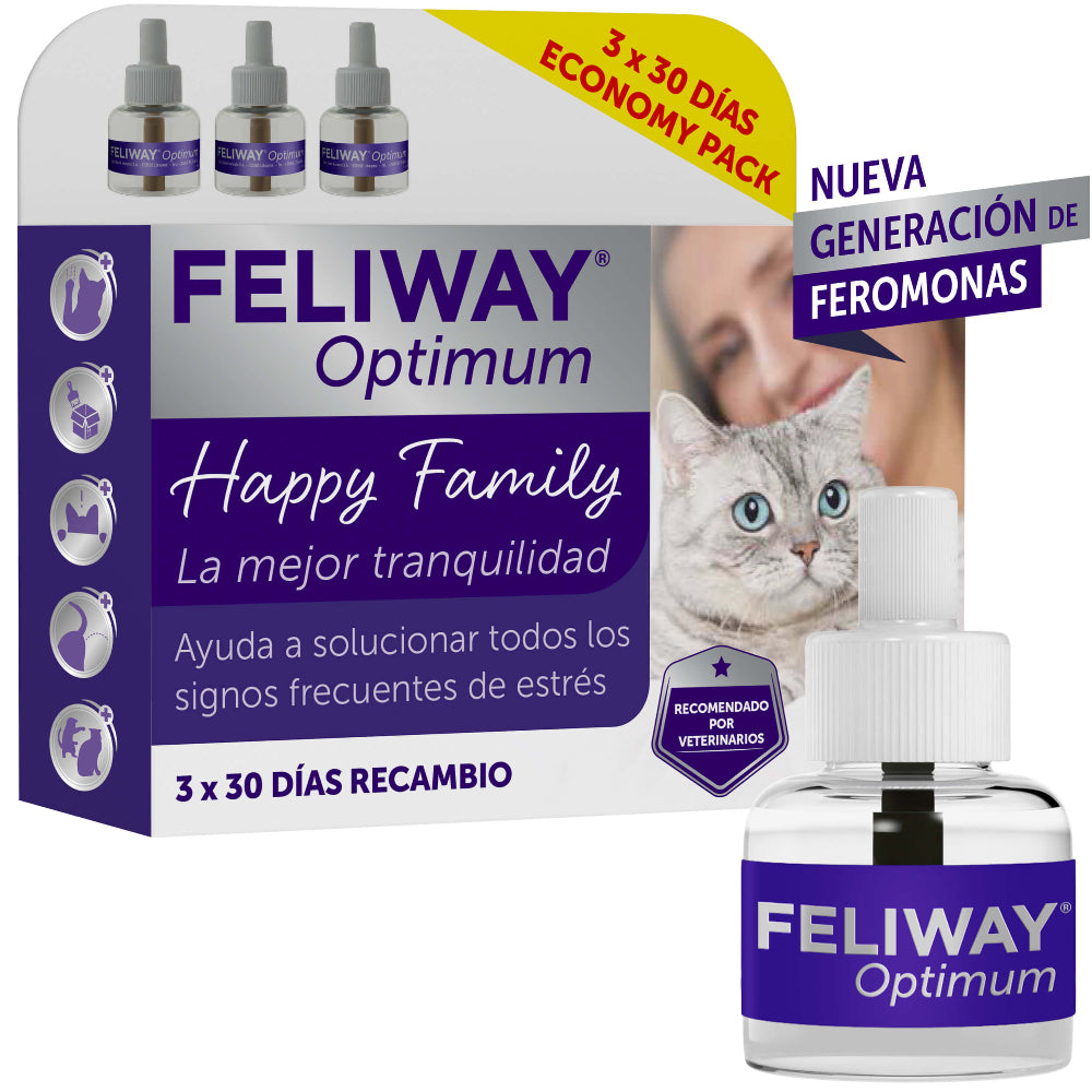 Feliway Optimum Recarga 3 uds