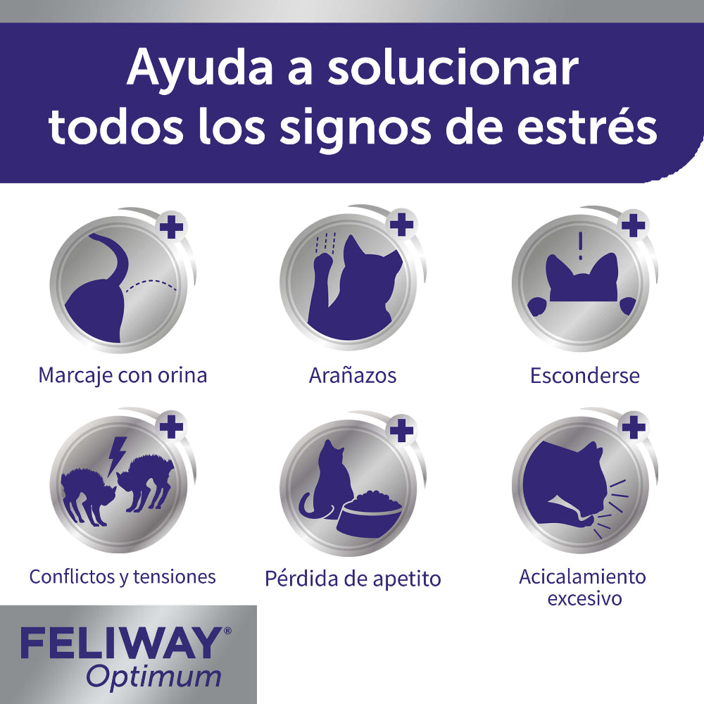 Feliway Optimum Recarga 3 uds