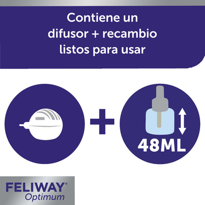 Feliway Optimum Difusor + Recambio 48ml