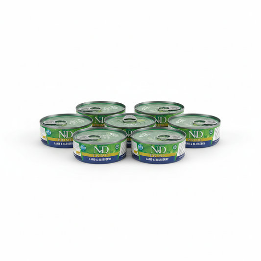 Farmina N&D Prime Lamm & Heidelbeeren Nassfutter für erwachsene Katzen 420g