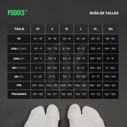Podoks Calcetines Biomecánicos Metatarsalgia H3 Negros TS