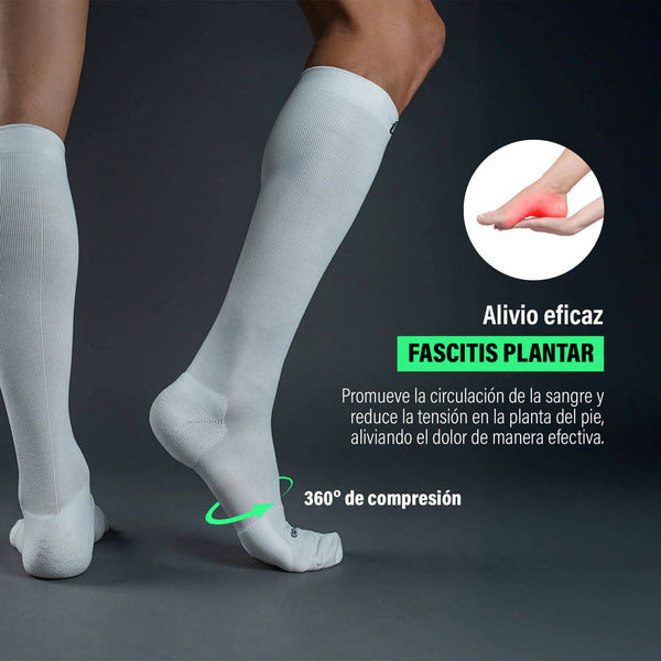 Podoks Calcetines Biomecánicos Confort H6 Piernas Cansadas Blancos TM