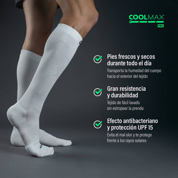 Podoks Calcetines Biomecánicos Confort H6 Piernas Cansadas Blancos TM