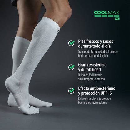 Podoks Calcetines Biomecánicos Confort H6 Piernas Cansadas Blancos TM