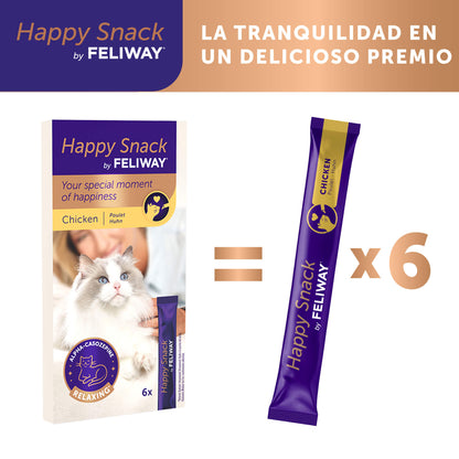 Feliway Happy Snack Crème de Poulet 6 unités