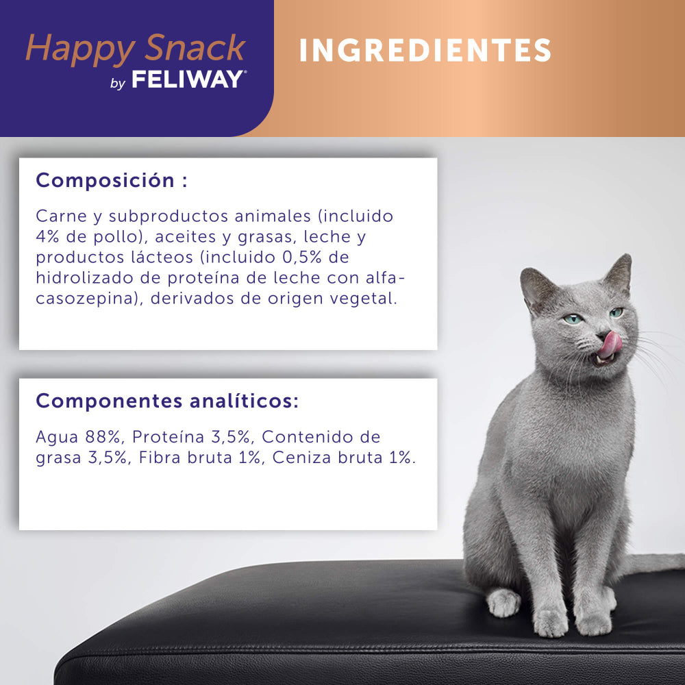 Feliway Happy Snack Crème de Poulet 6 unités