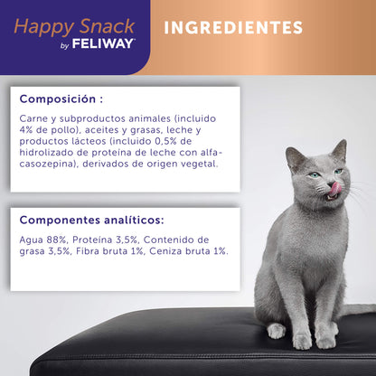 Feliway Happy Snack Crème de Poulet 6 unités