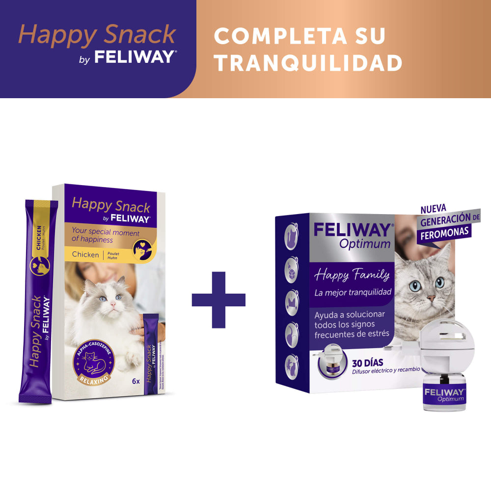 Feliway Happy Snack Crème de Poulet 6 unités
