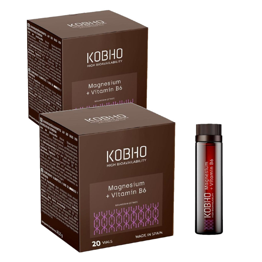 Kobho Labs Magnesio + Vitamina B6 DUPLO 2x20 Viales