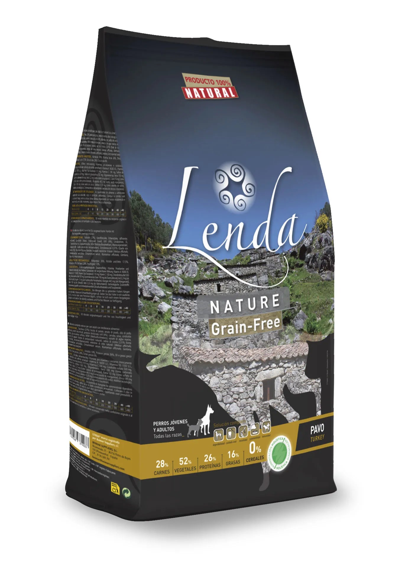 Lenda Perro Nature Grain Free Pavo 12Kg