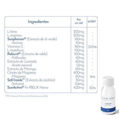 Luxmetique Liveup Formula Énergie 15 Flacons x 30 ml