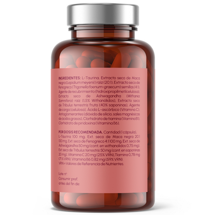 Just Elements Maca Negra + Taurina 120 Cápsulas