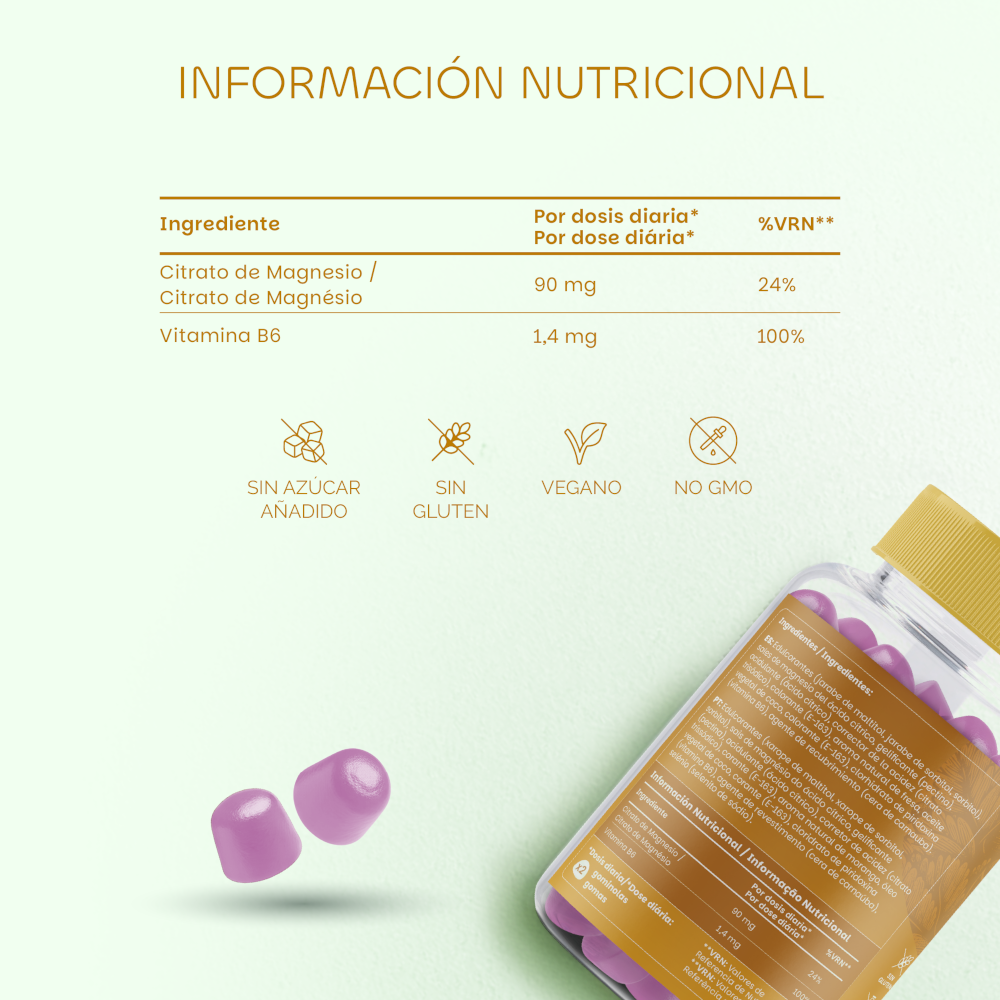 Premium Gummies Magnesio 60 gominolas