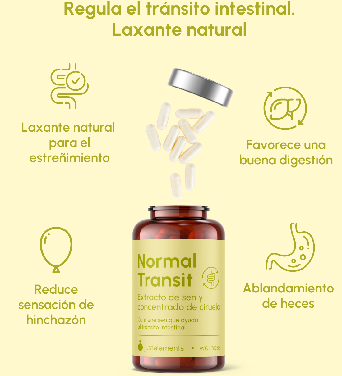 Just Elements Laxante Natural 30 cápsulas