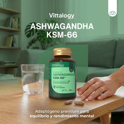 Vittalogy KSM-66 Ashwagandha 2x90 Cápsulas【PACK AHORRO】