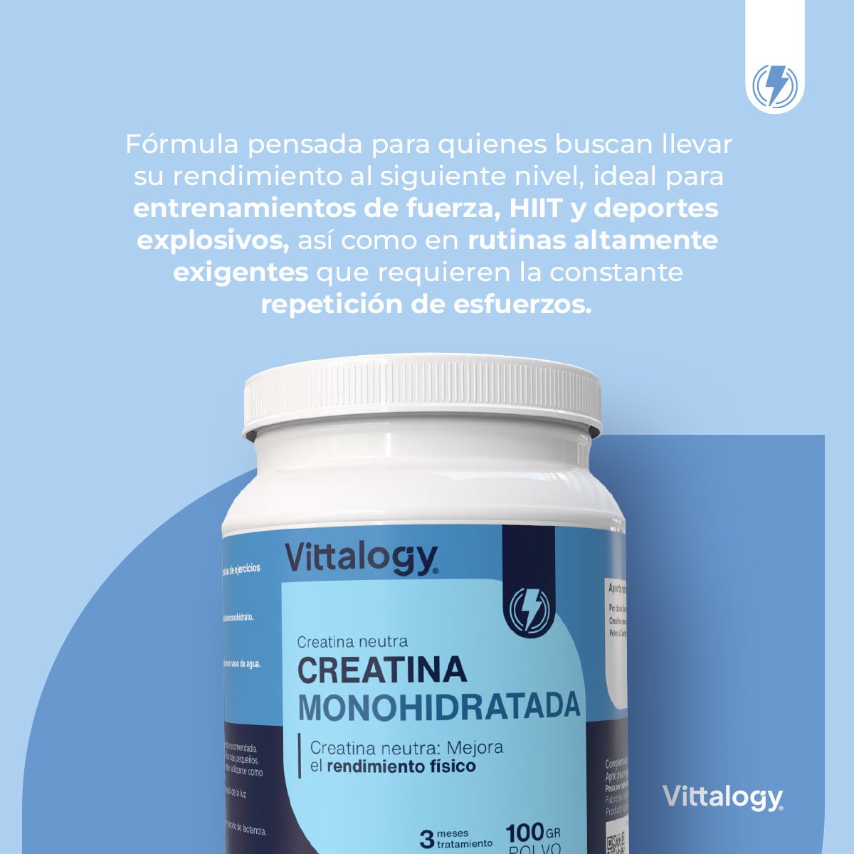 Vittalogy Creatina Monohidratada 2x300 gr【PACK AHORRO】