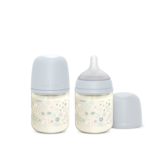 Suavinex Biberon Vetro Silicone S Wonderland Blu 120ml