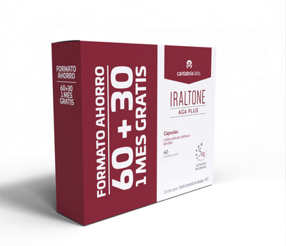 Iraltone AGA Plus Complemento Alimentar 60 cápsulas + 30 cápsulas de oferta
