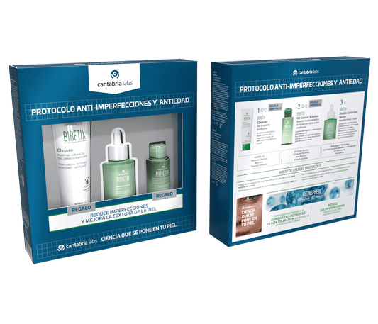 BIRETIX Pack Sérum Doble Corrector 30ml + Oil Control 30ml + Cleanser (C3 2026)