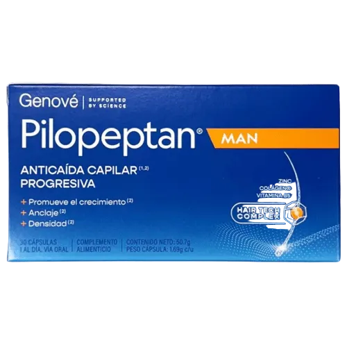 Pilopeptan Man 30 Cápsulas