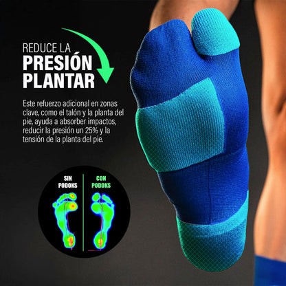 Podoks Calcetines Biomecánicos Running H5 Bleu Royal TS