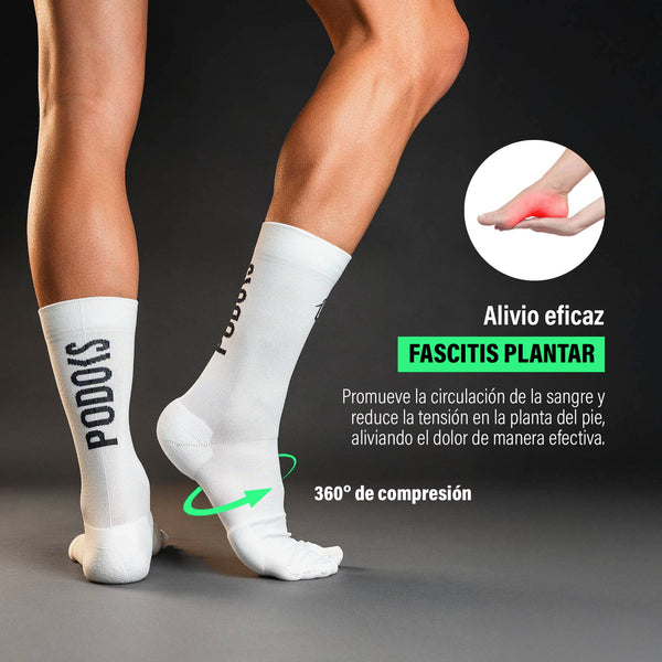 Podoks Calcetines Biomecánicos Running H5 Blancos TM