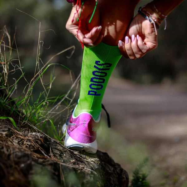 Podoks Calcetines Biomecânicos de Corrida H5 Verdes TXL